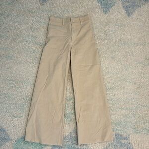 Off white fine cords. Big back pockets. High waste. Flair leg.